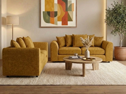 Alaska Fabric 2 Seater Scatter Back Sofa