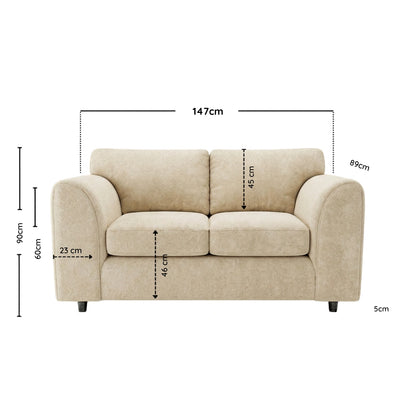2 seater Cream