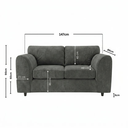 2 seater Dark Grey