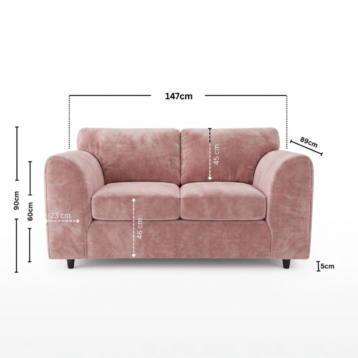 2 seater Pink