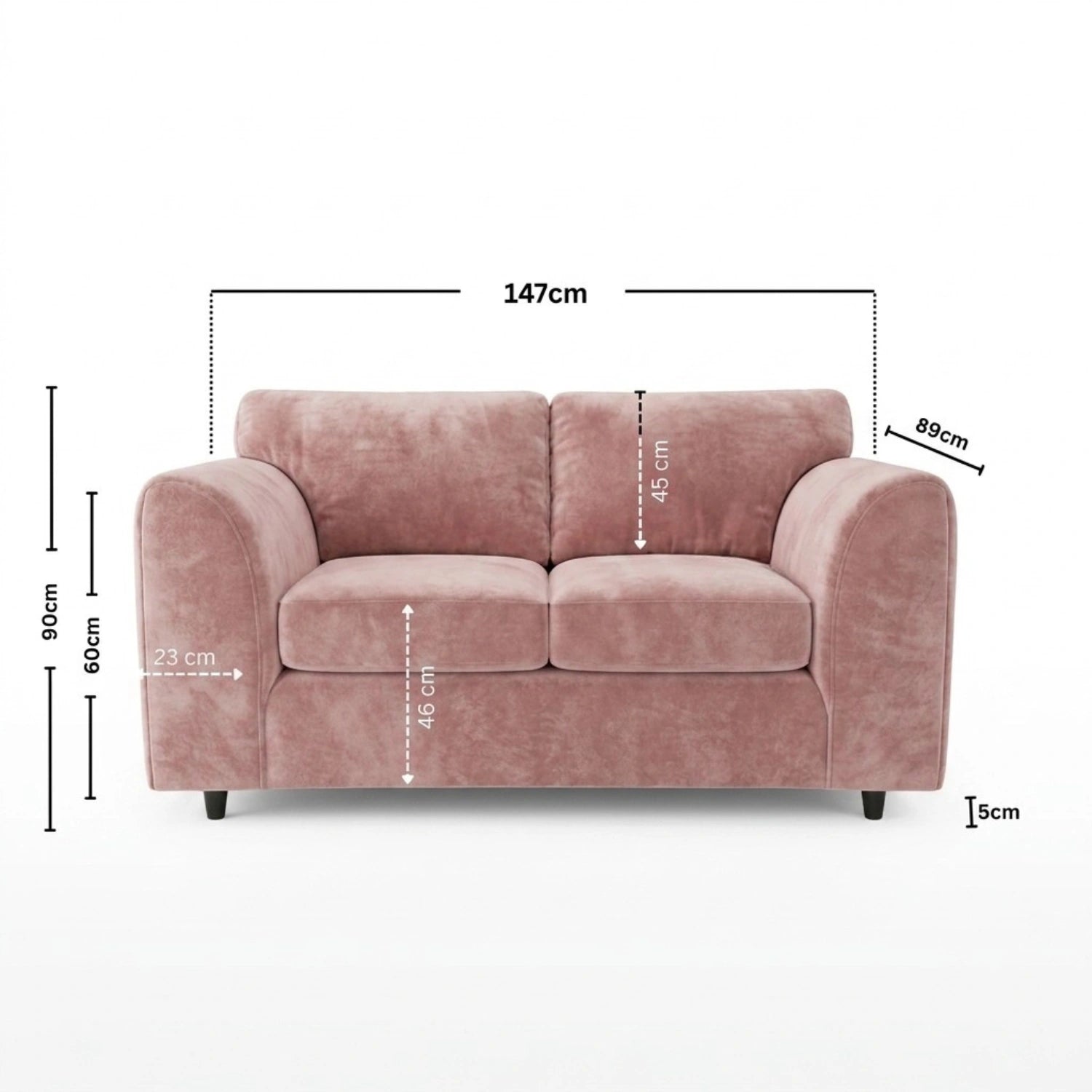 2 seater Pink