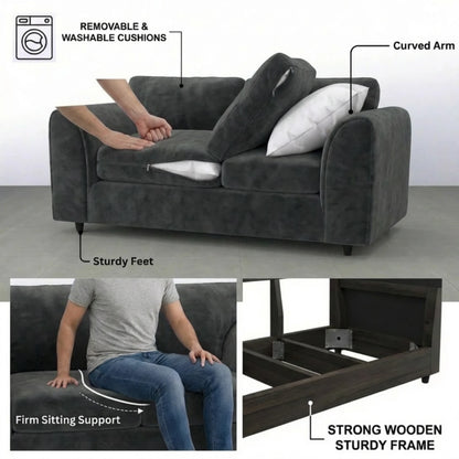 2 seater Dark Grey