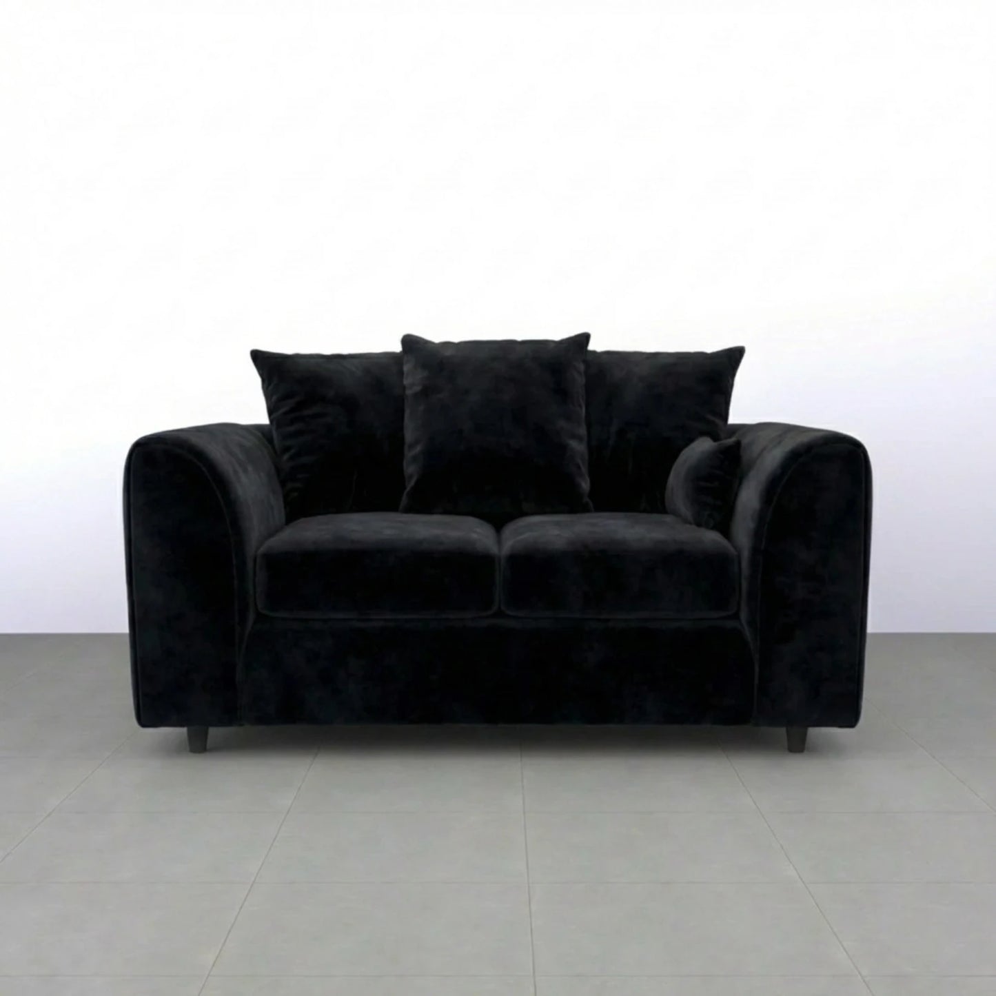 2 seater black