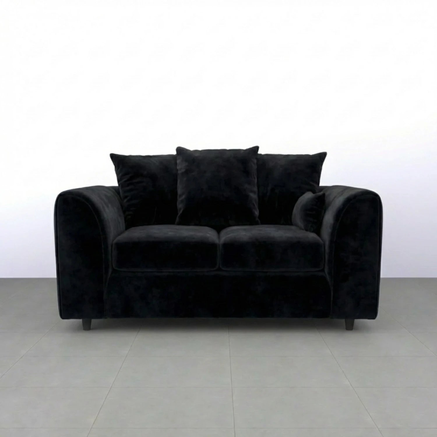 2 seater black