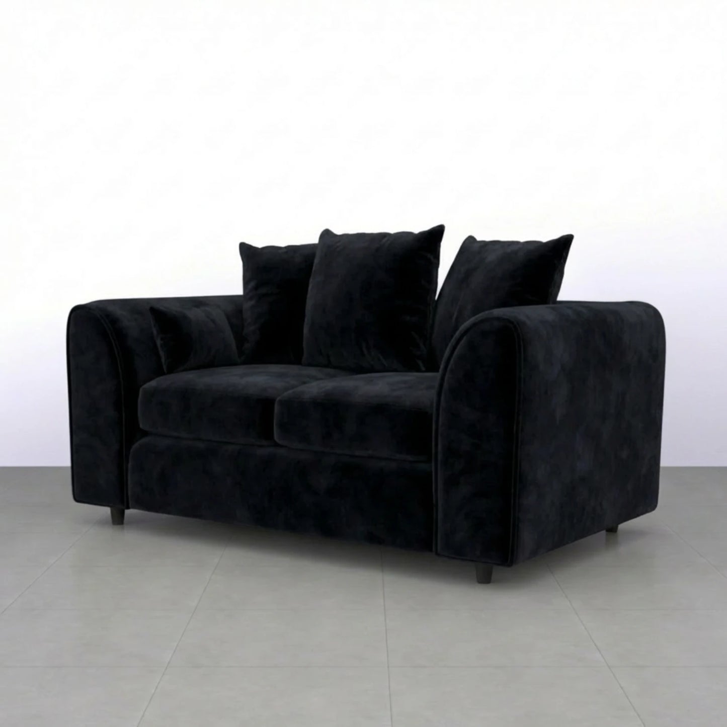2 seater black