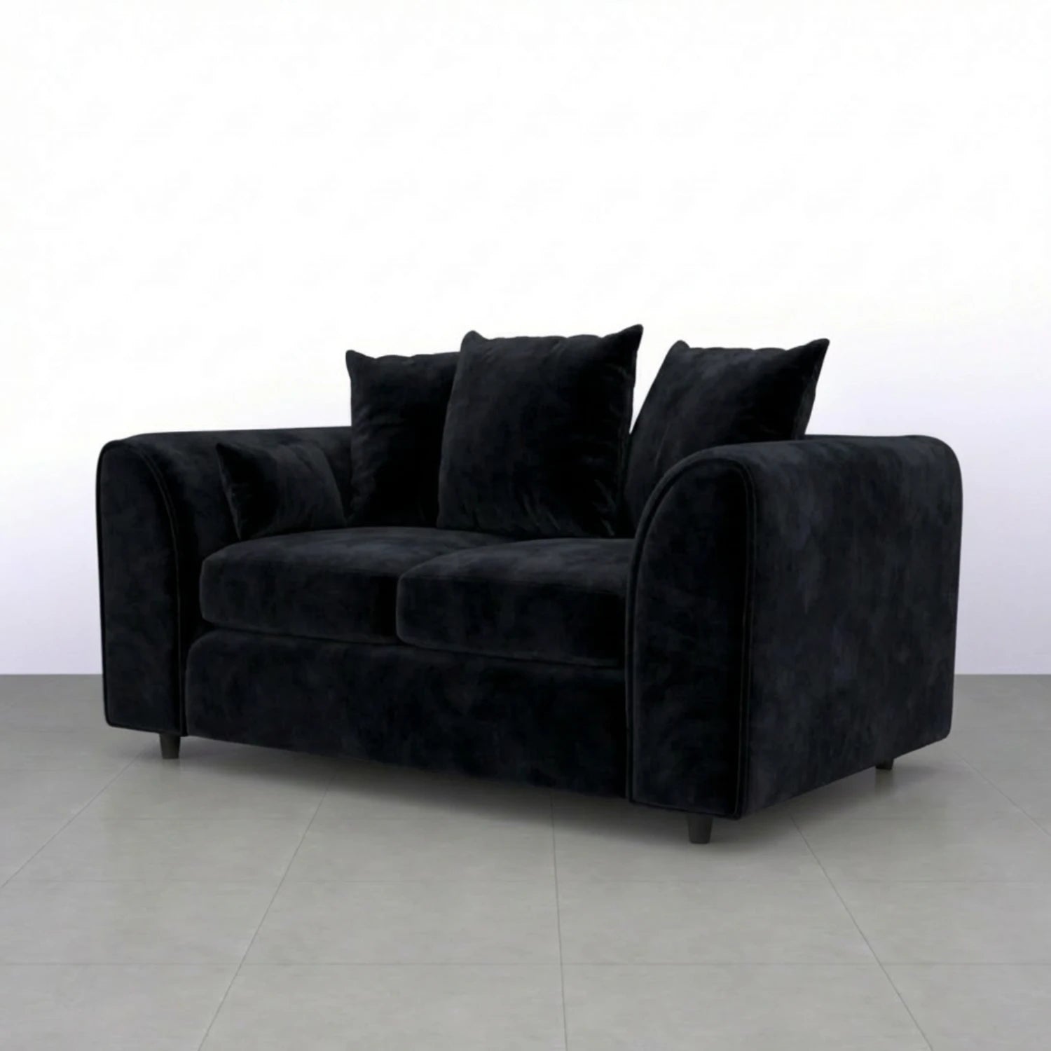 2 seater black