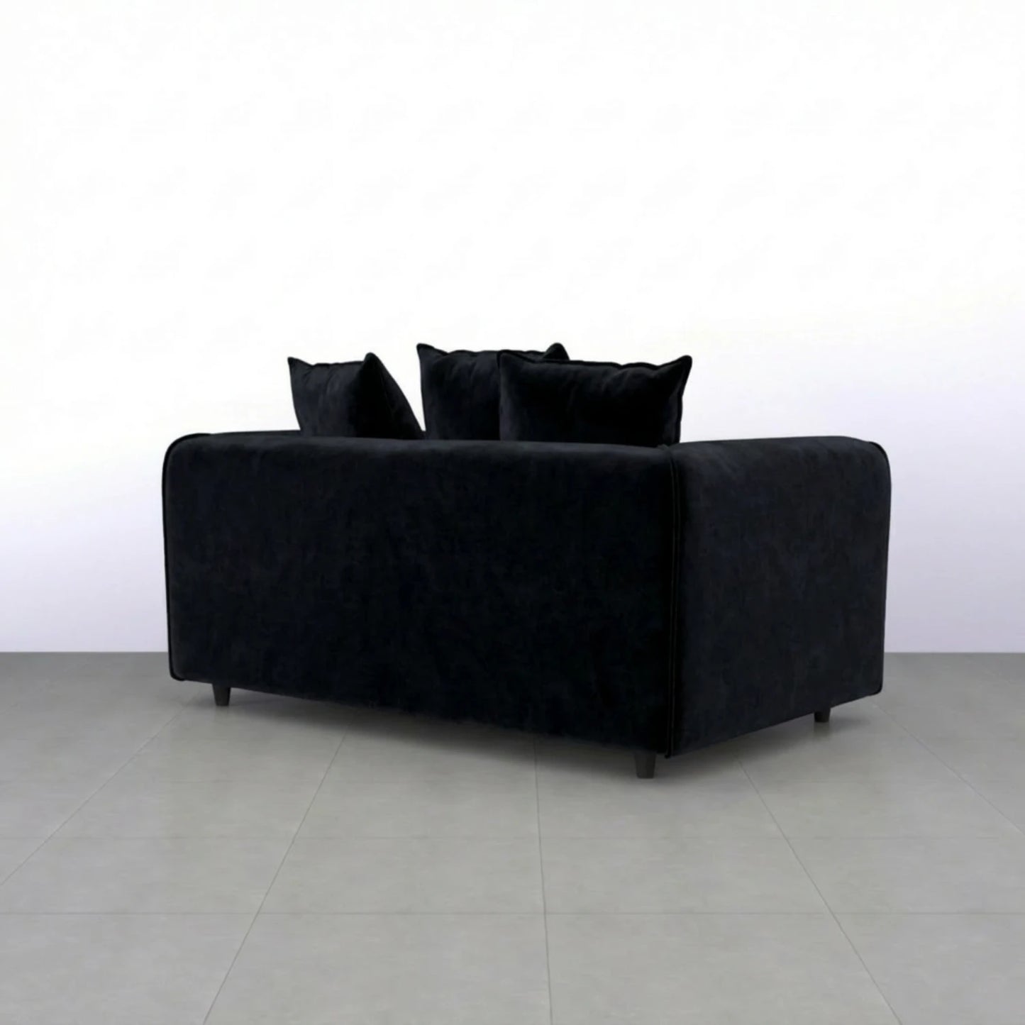 2 seater black