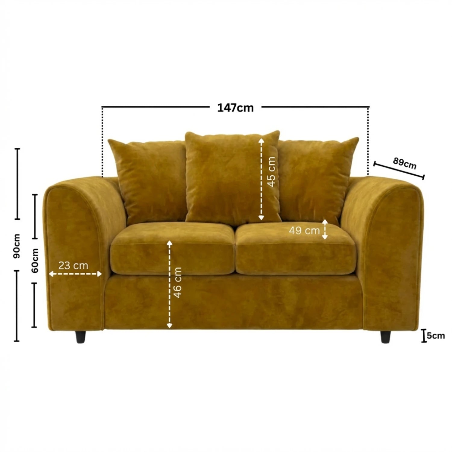 2 seater mustard