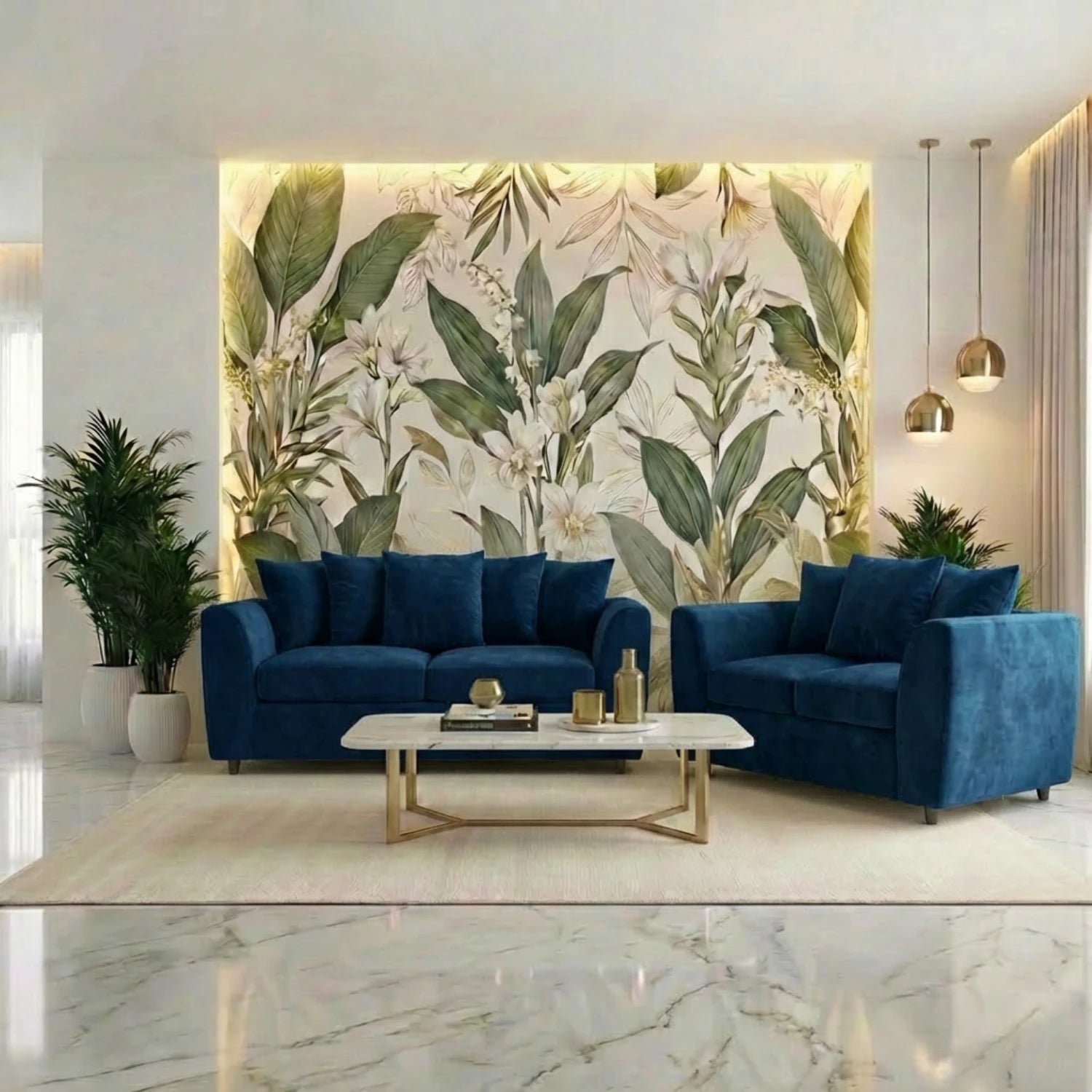 2 seater midnight blue