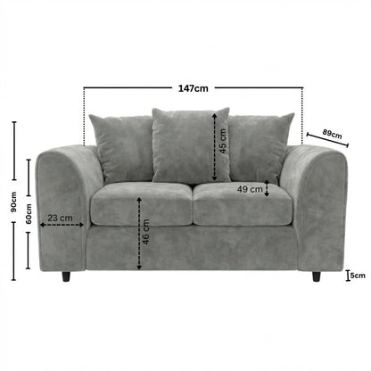 2 seater Light Grey