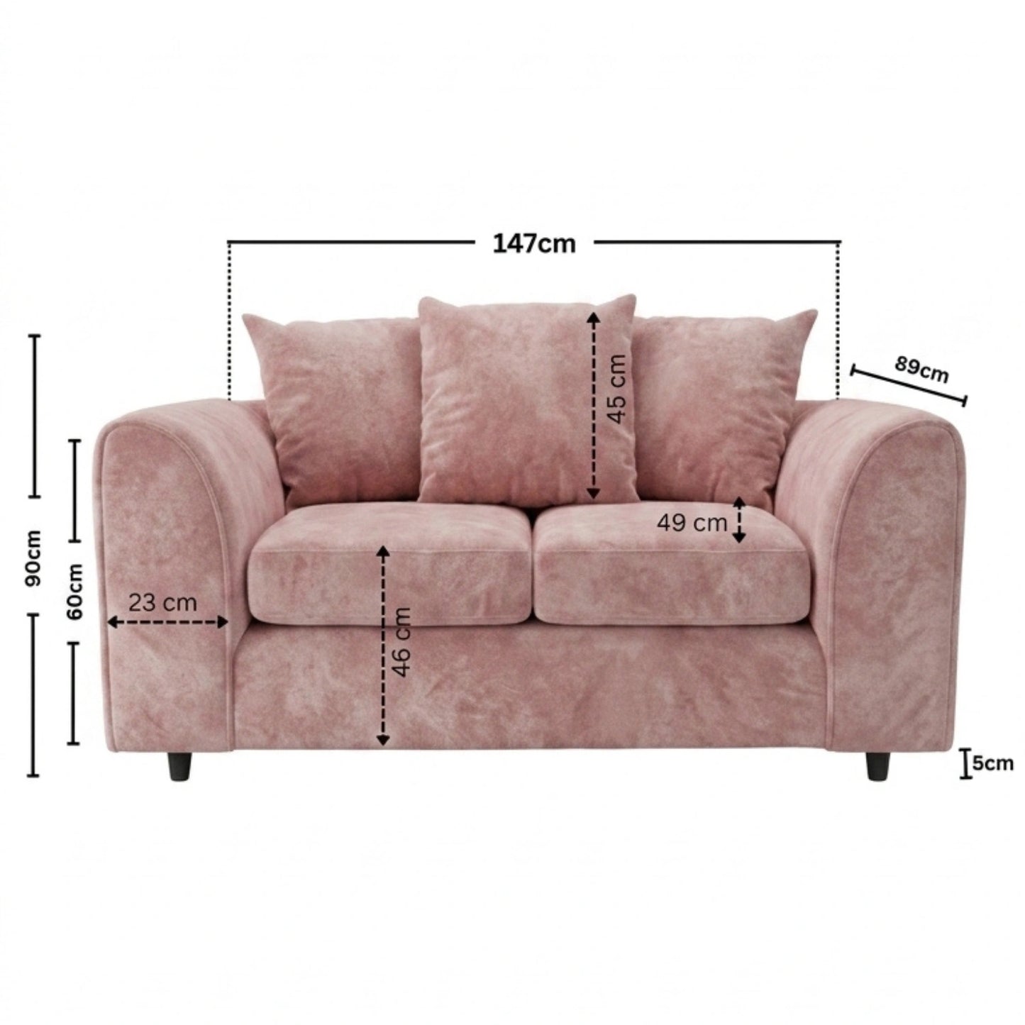 2 seater  Pink