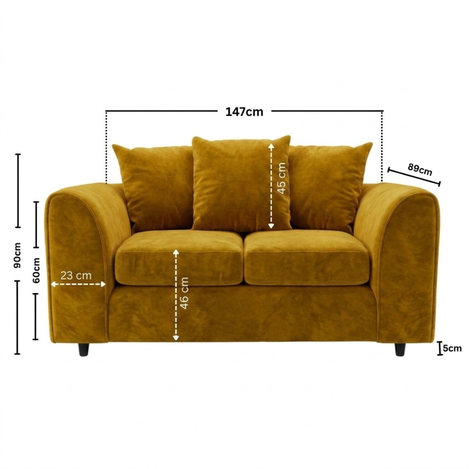 2 seater Mustard