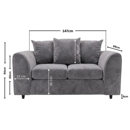 2 seater Light Grey