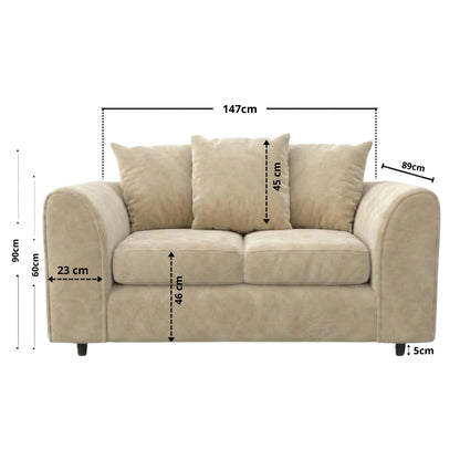 2 seater Cream