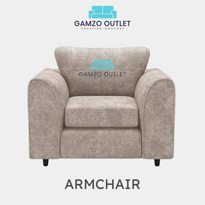 ALASKA FABRIC FULL BACK SOFA SET - Gamzo Outlet