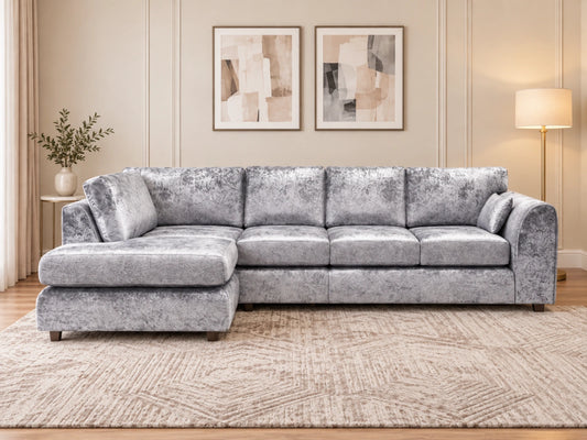 XL Left Hand Facing Silver Elegance