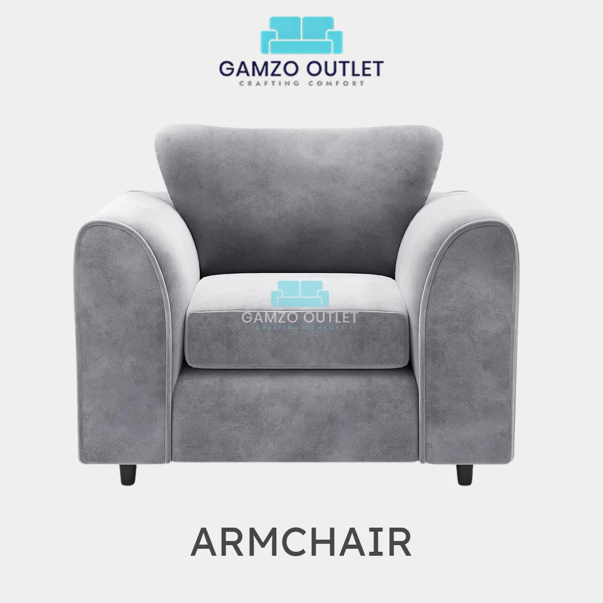 PLUSH FABRIC SCATTER BACK SOFA  SET