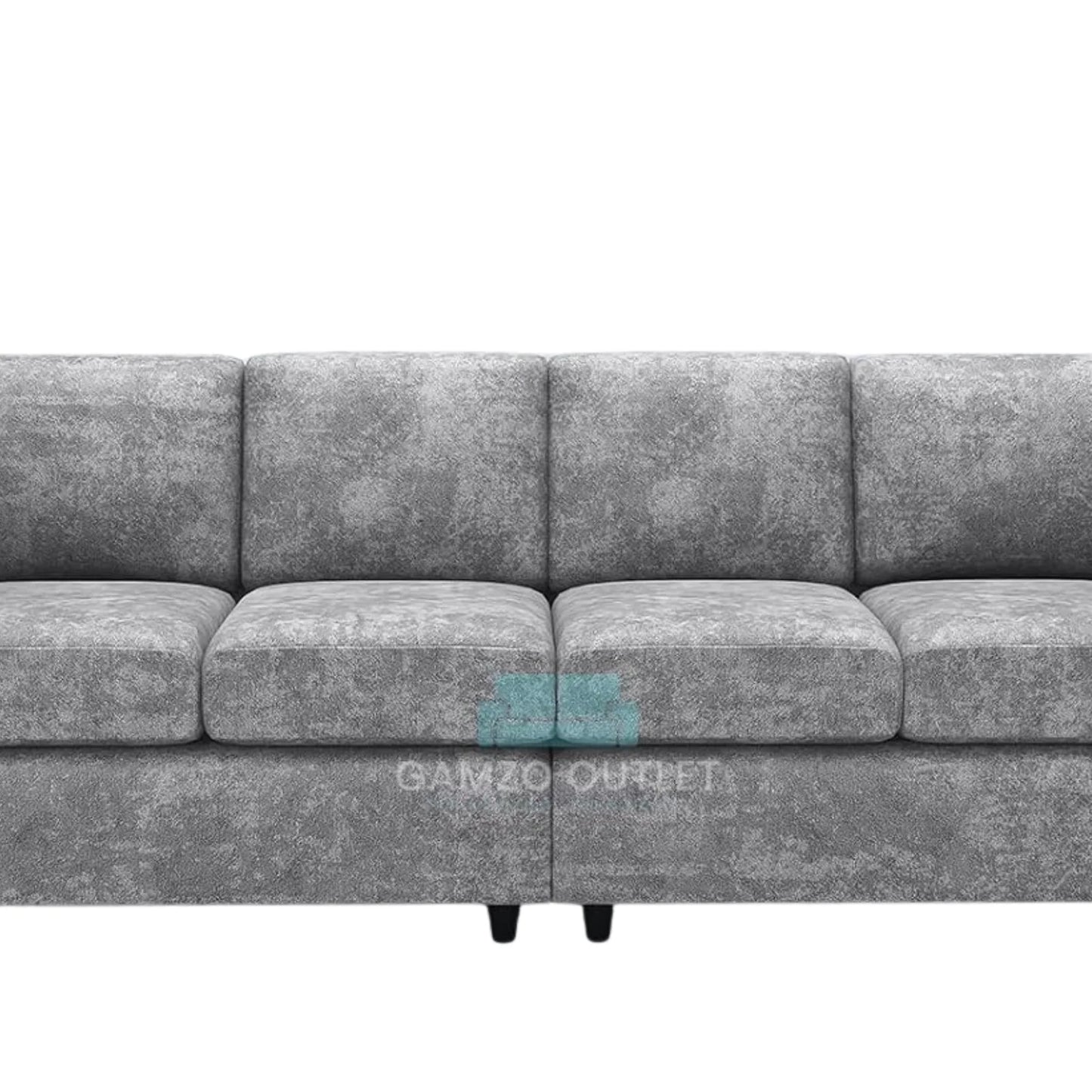 Alaska Fabric 4 Seater Full Back Sofa