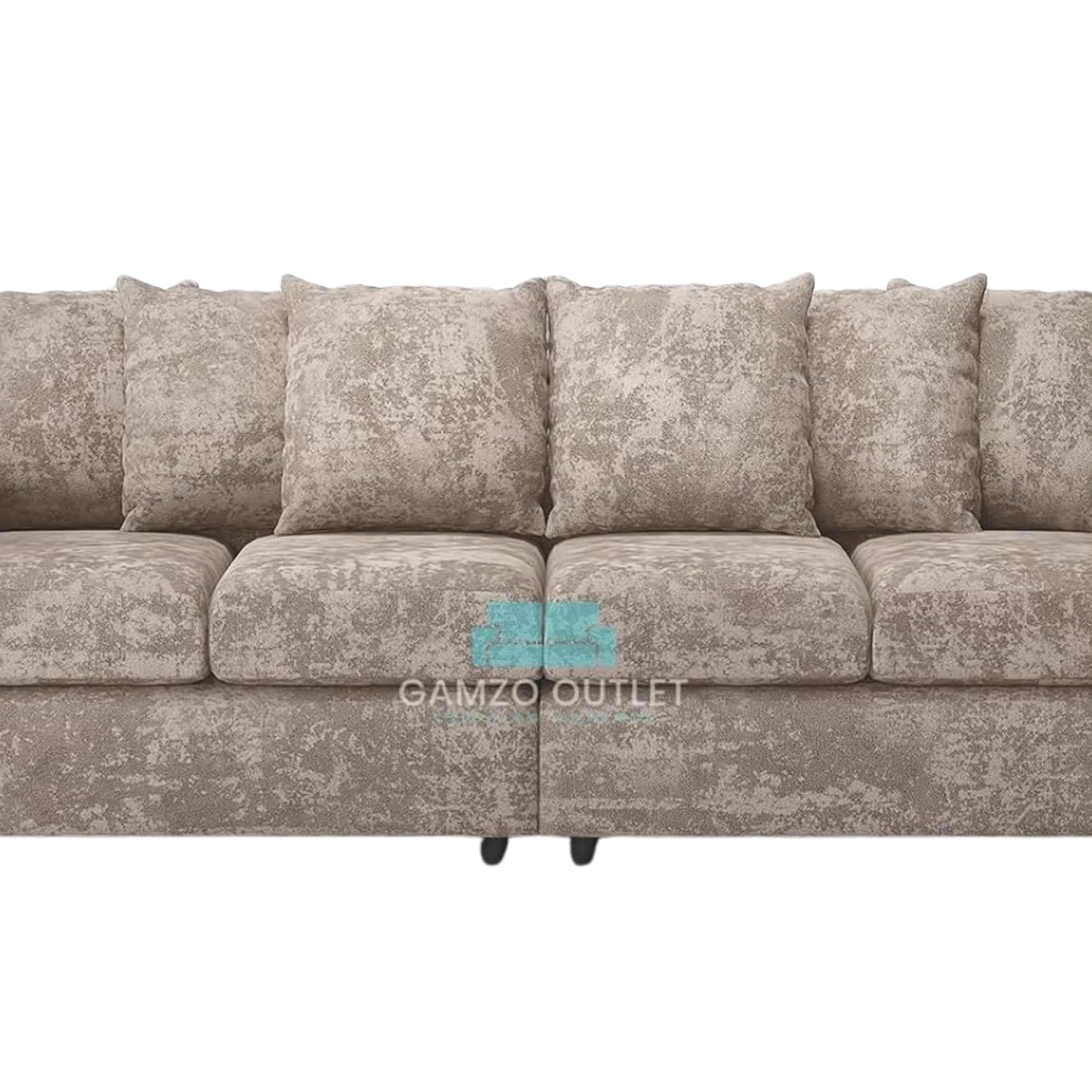 Alaska Fabric 4 Seater Scatter Back Sofa