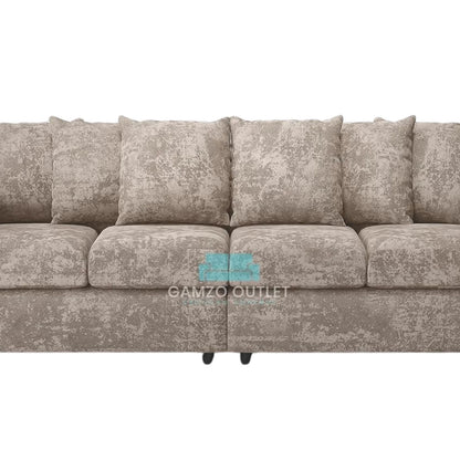 Alaska Fabric 4 Seater Scatter Back Sofa
