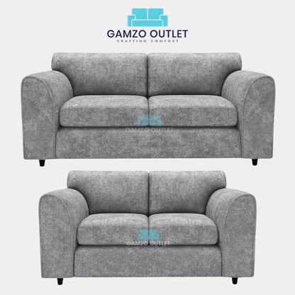ALASKA FABRIC FULL BACK SOFA SET - Gamzo Outlet