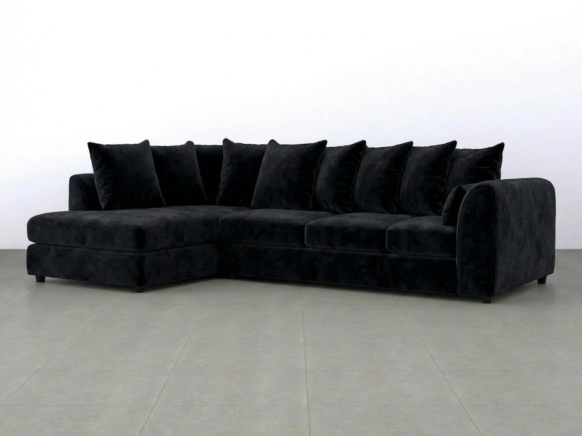 XL Left Hand Facing Black
