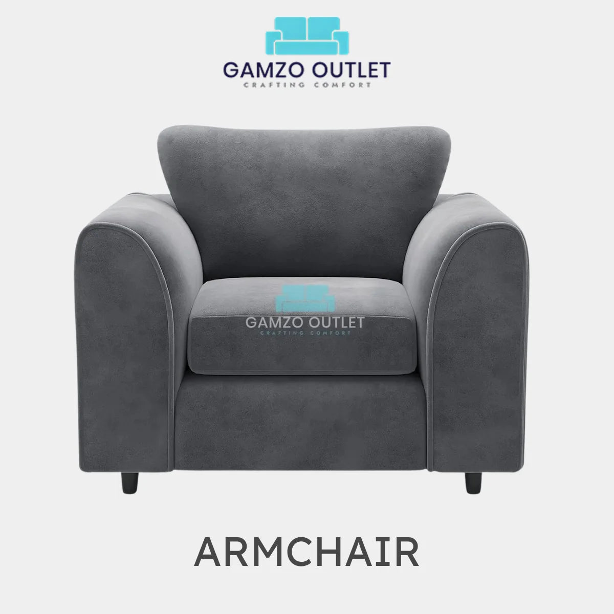 PLUSH FABRIC SCATTER BACK SOFA  SET