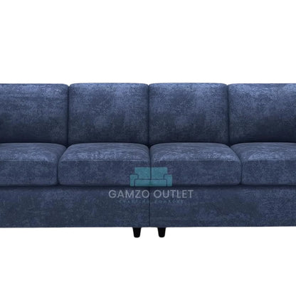 Alaska Fabric 4 Seater Full Back Sofa