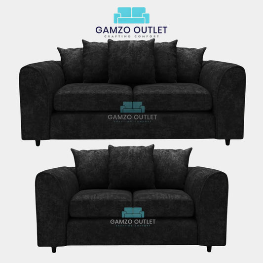 ALASKA FABRIC SCATTER BACK SOFA SET