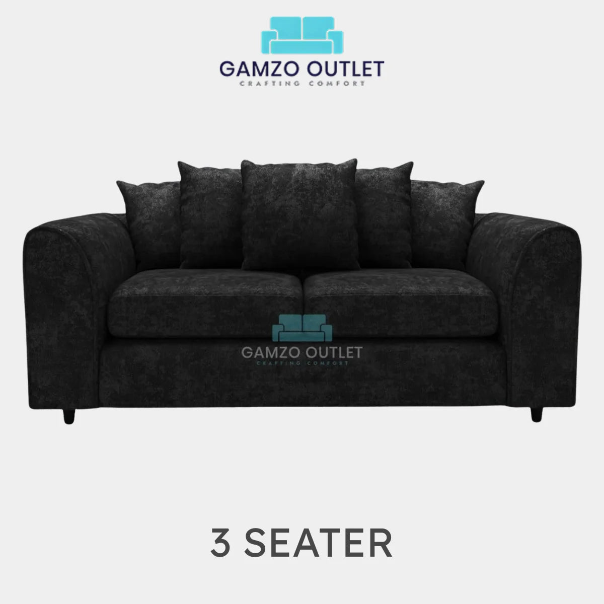 ALASKA FABRIC SCATTER BACK SOFA SET