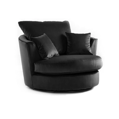 Velvet Swivel Chair - Gamzo Outlet