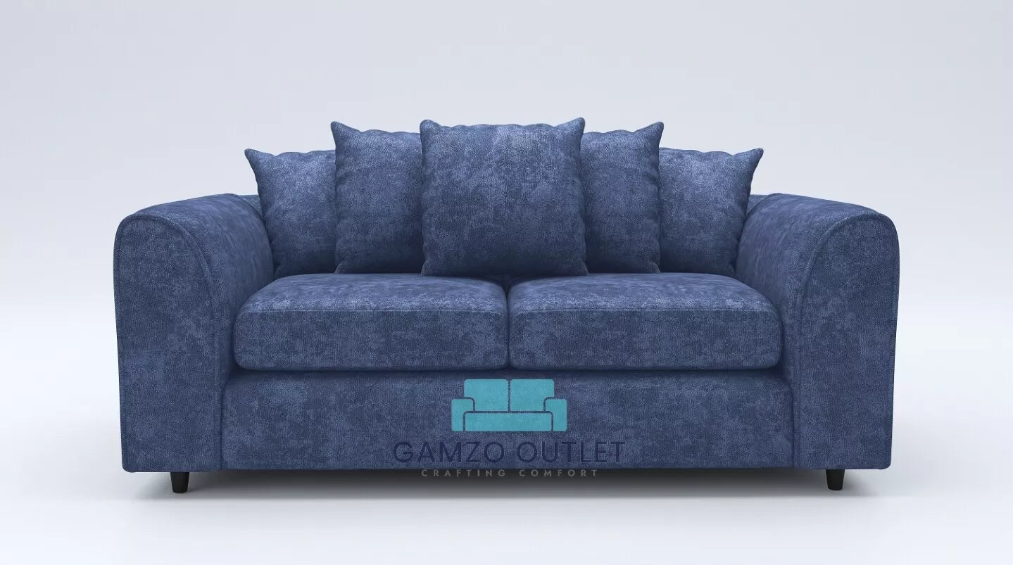 Alaska Fabric 3 Seater Scatter Back Sofa