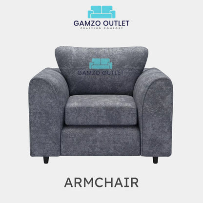 ALASKA FABRIC FULL BACK SOFA SET - Gamzo Outlet