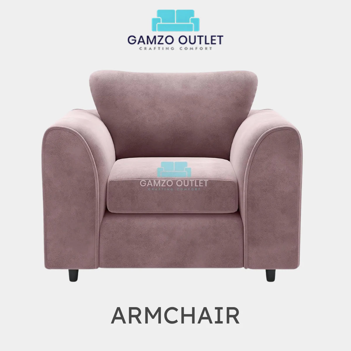 PLUSH FABRIC SCATTER BACK SOFA  SET