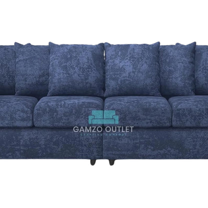 Alaska Fabric 4 Seater Scatter Back Sofa