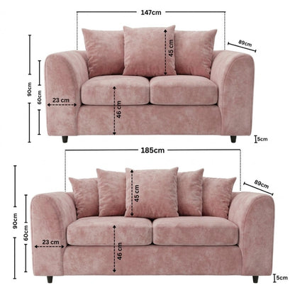 3+2 seater Pink