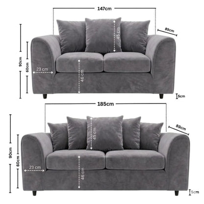 3+2 seater Light  Grey