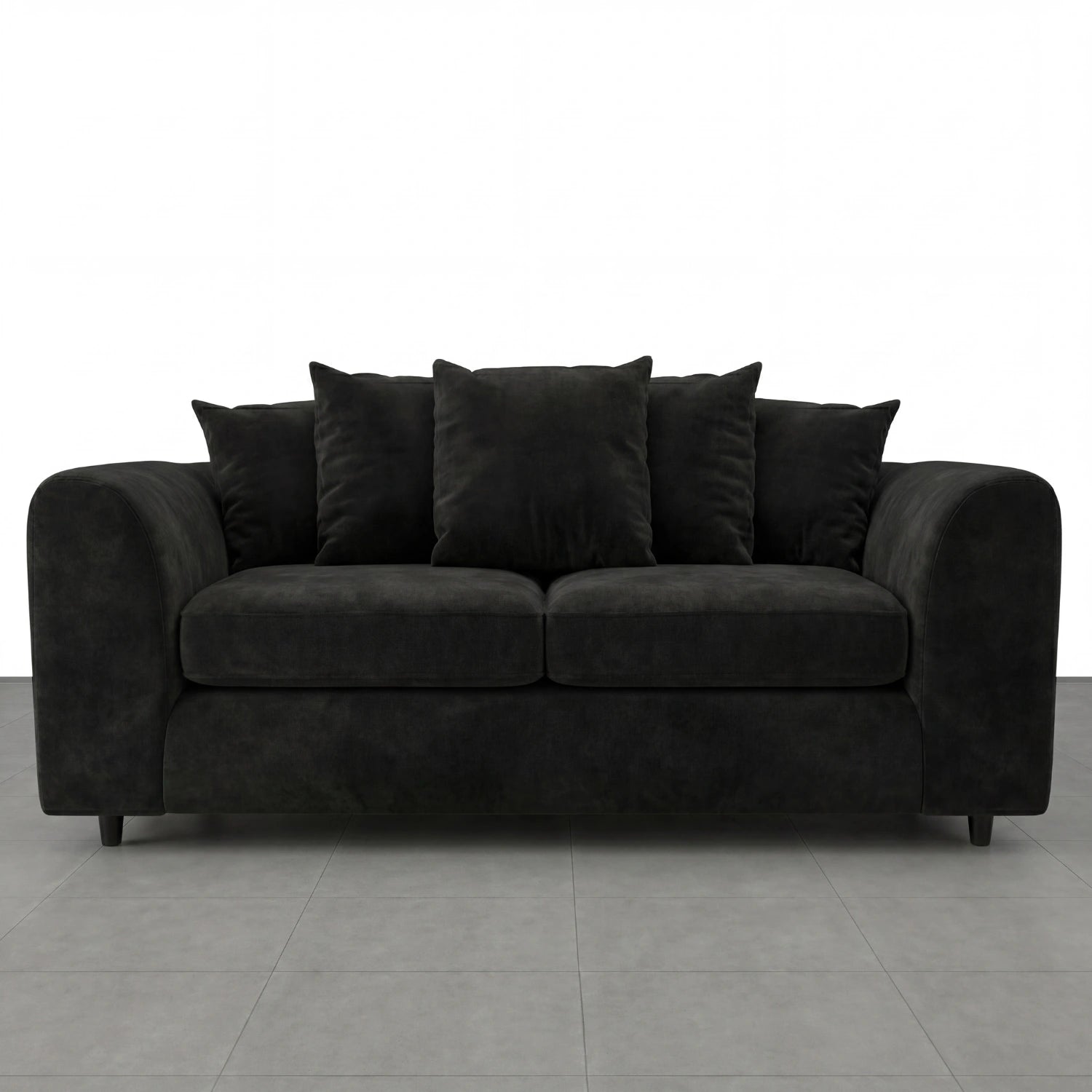 3+2 seater Black