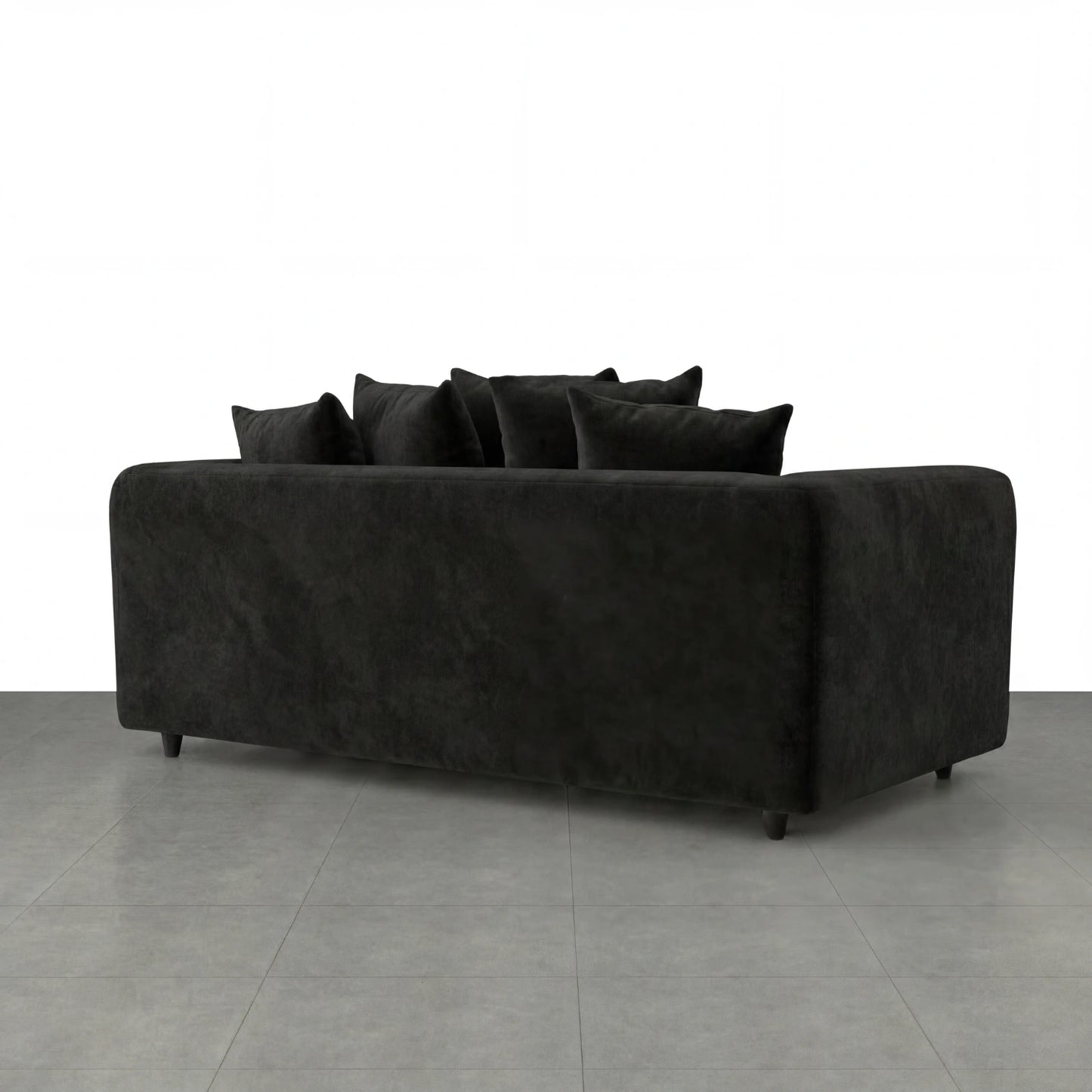 3+2 seater Black
