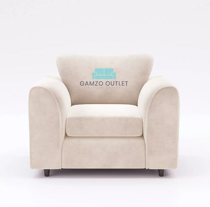 Plush Fabric Arm Chair