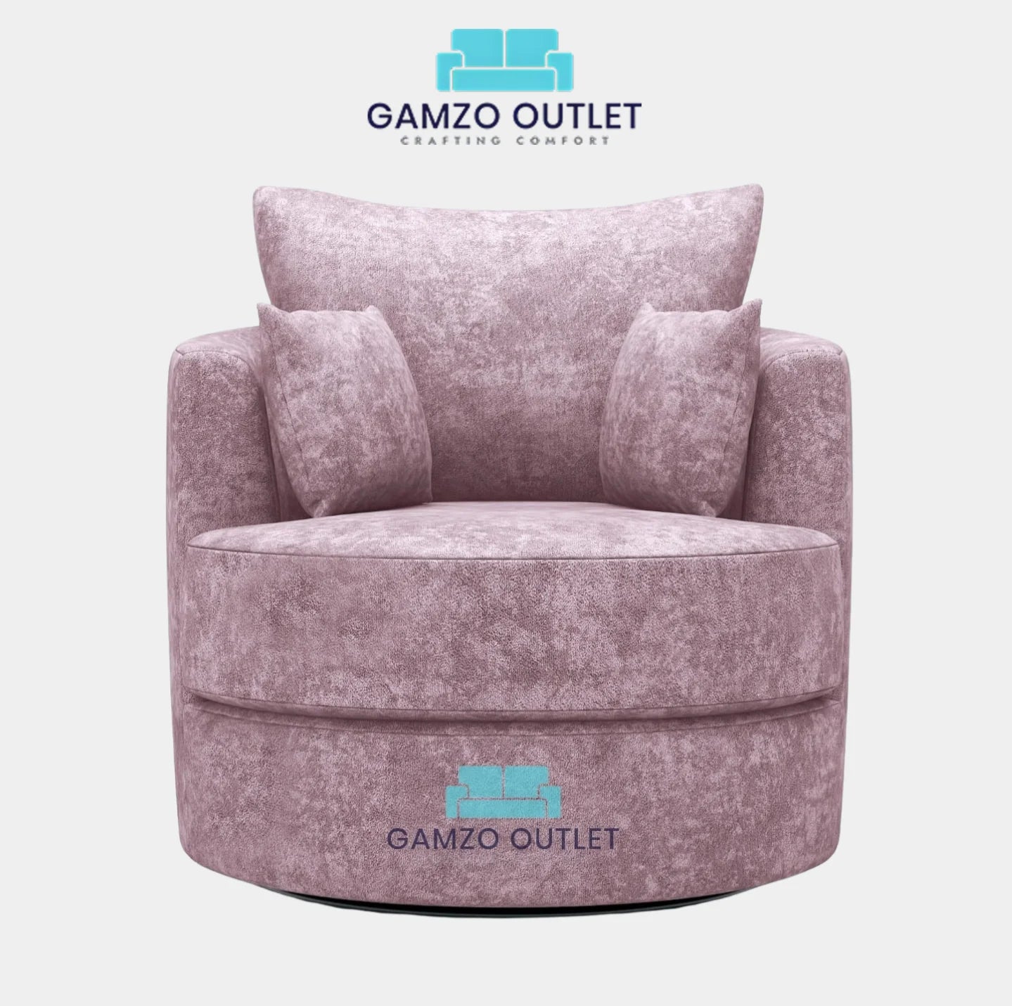 Alaska Fabric Swivel Chair