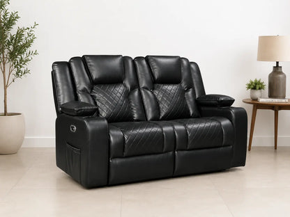 2 seater black