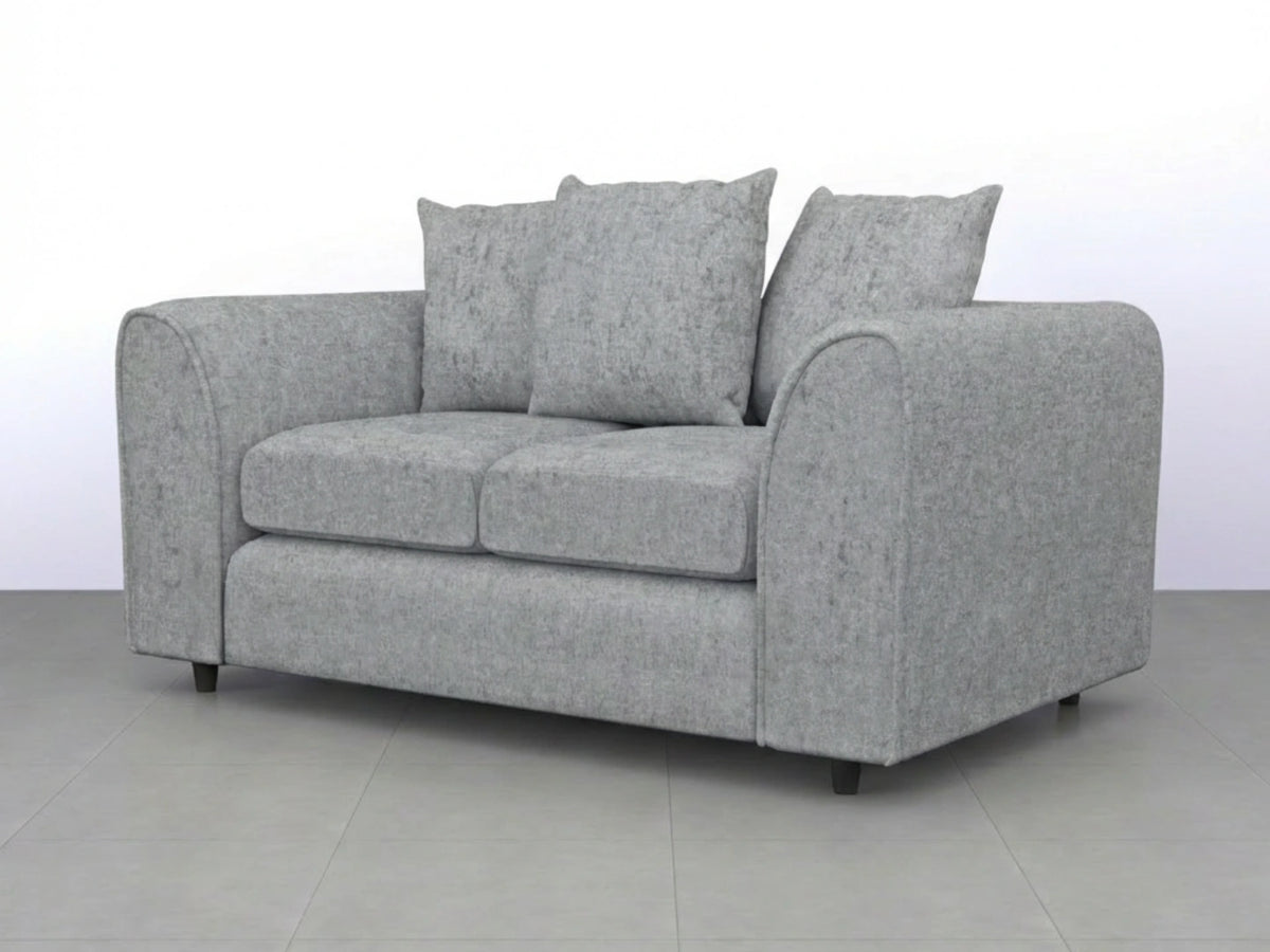 Alaska Fabric Scatter Back Sofa Set