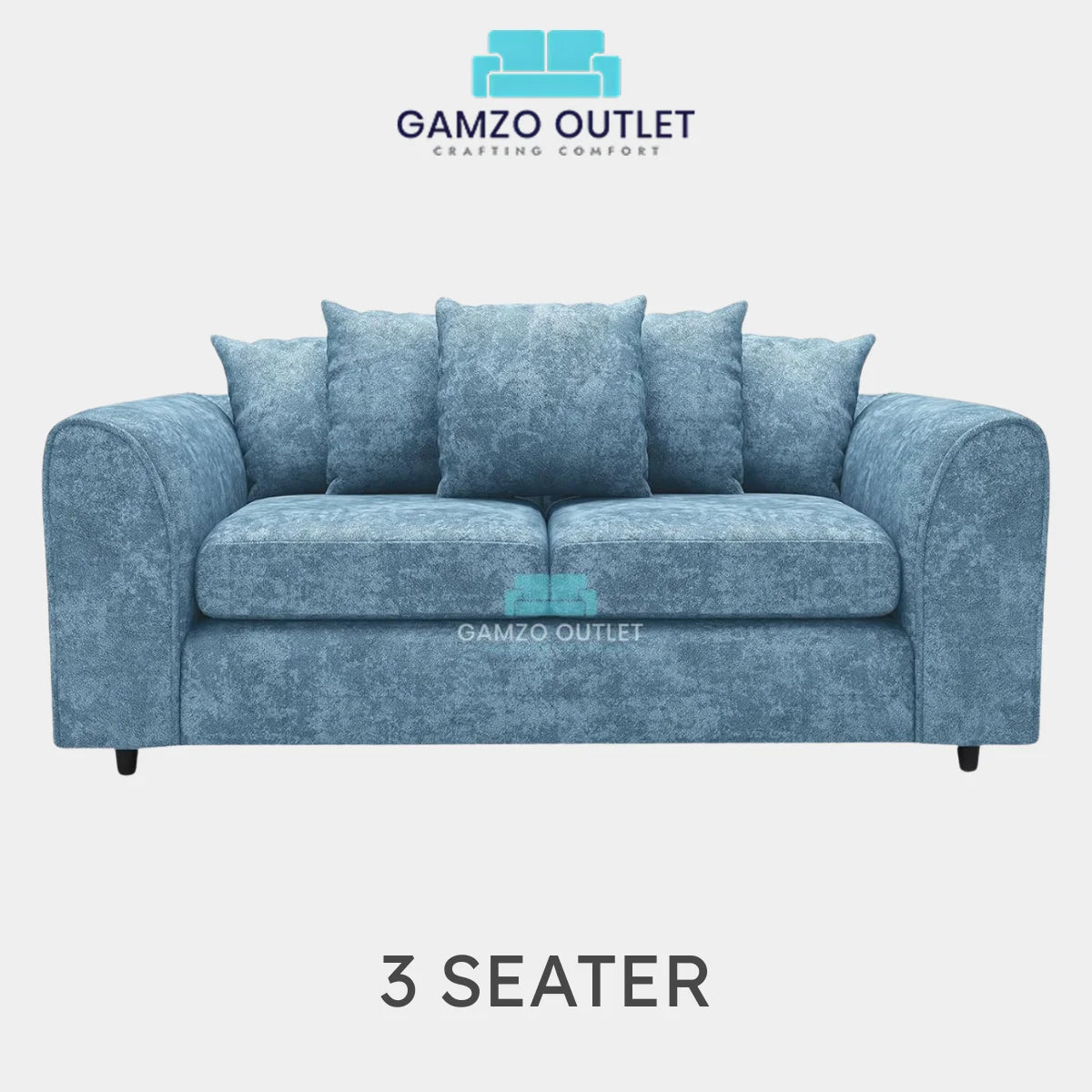 ALASKA FABRIC SCATTER BACK SOFA SET