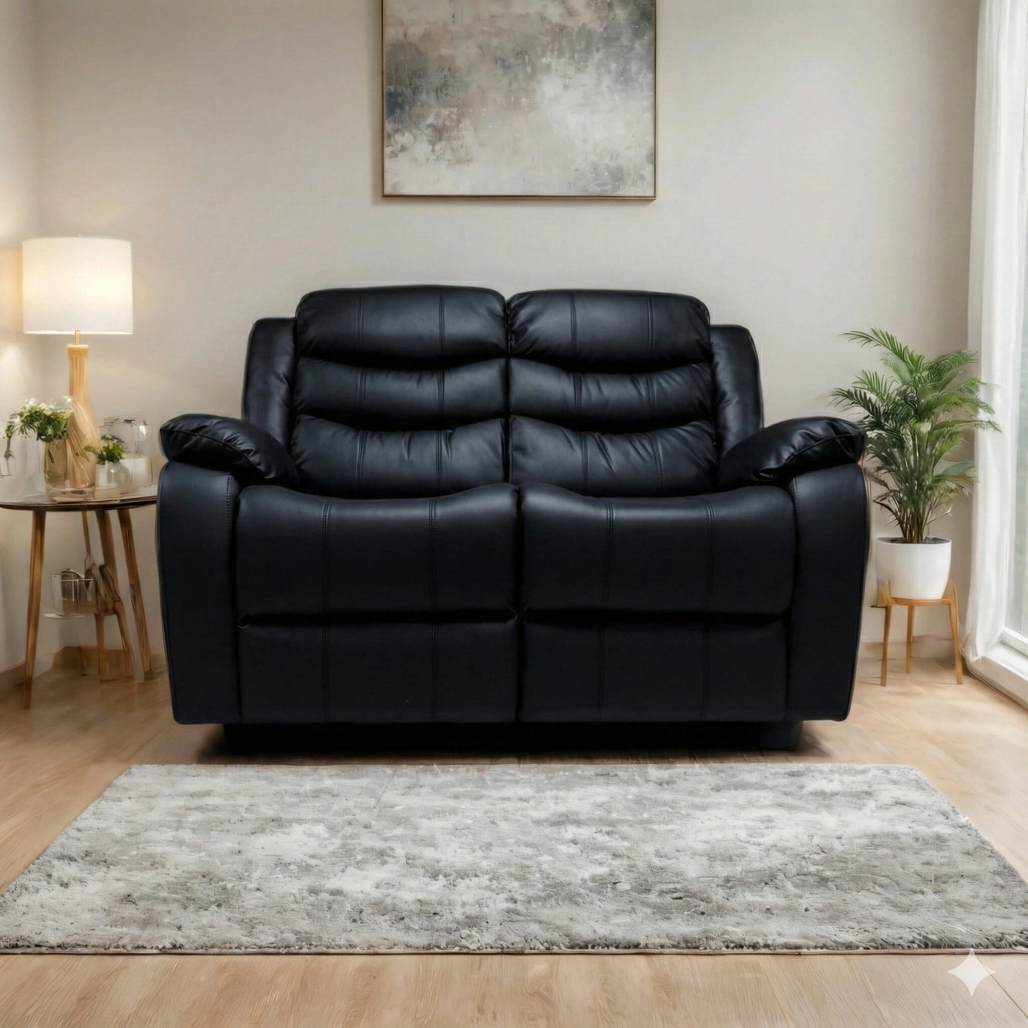 2 Seater Black