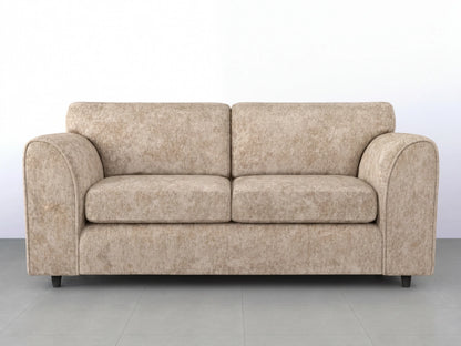Beige Gamzo Outlet Alaska Fabric full back 3-seater sofa set with plush cushions and modern design.