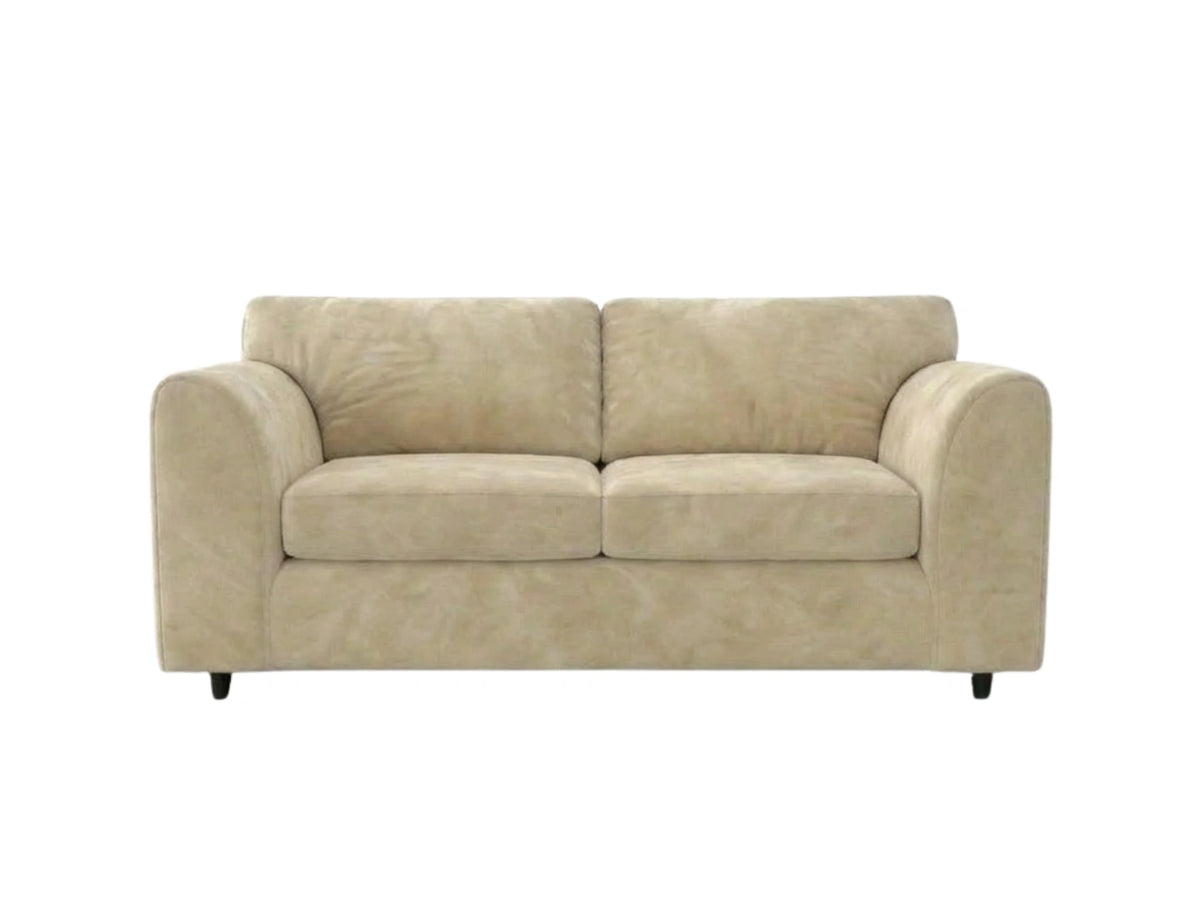 Plush Velvet Fabric Full Back Sofa Set