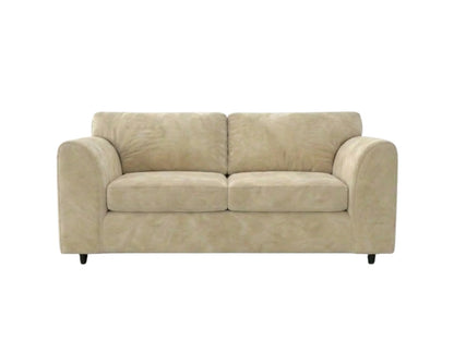 Plush Velvet Fabric Full Back Sofa Set