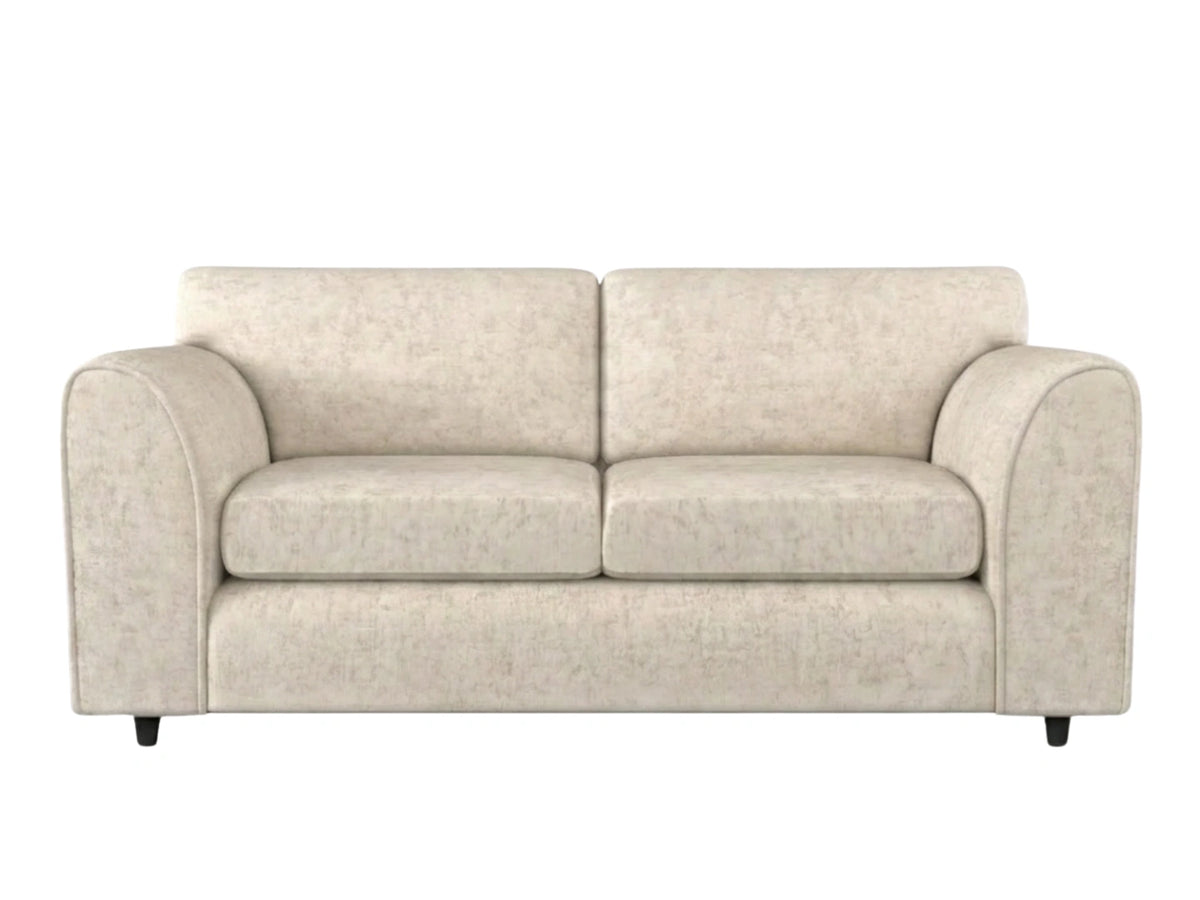 Cream fabric 3-seater sofa from Gamzo Outlet's Alaska Full Back Sofa Set, showcasing plush cushioning and stylish design.