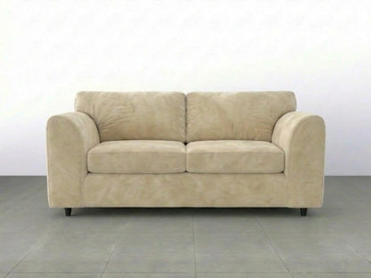 Plush Velvet Fabric Full Back Sofa Set